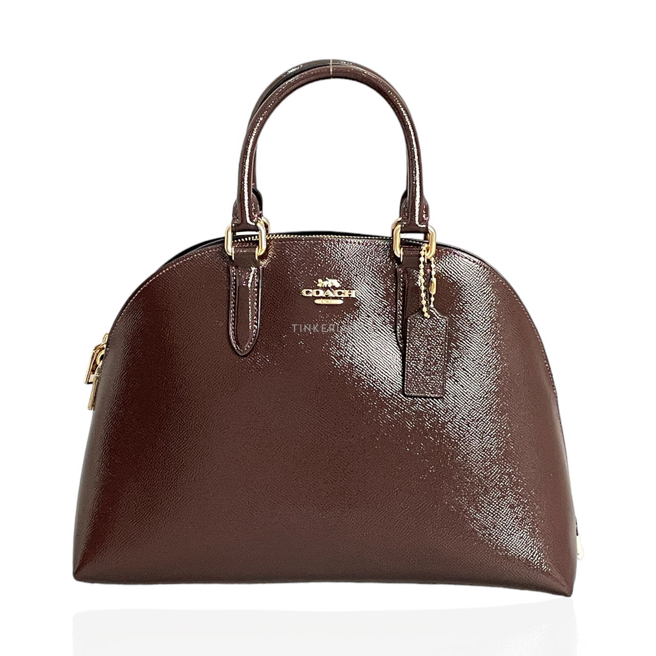 Coach on sale oxblood satchel